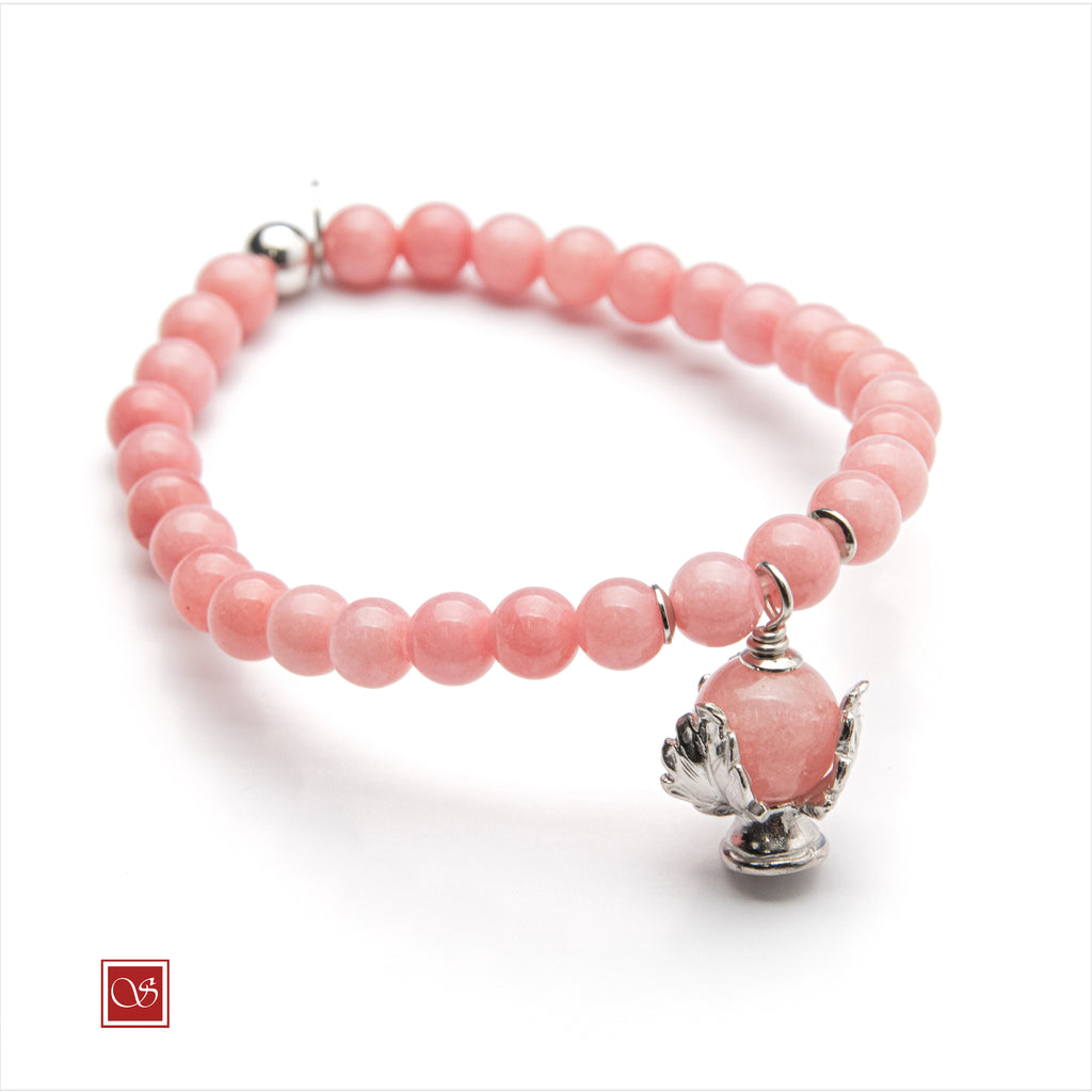 Bracciale Pomidèfiure elastico pietre LISCE