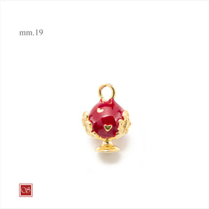 Apri immagine nella presentazione, Pomidèfiure - CUORI - con smalti mm.19 - II^ misura
