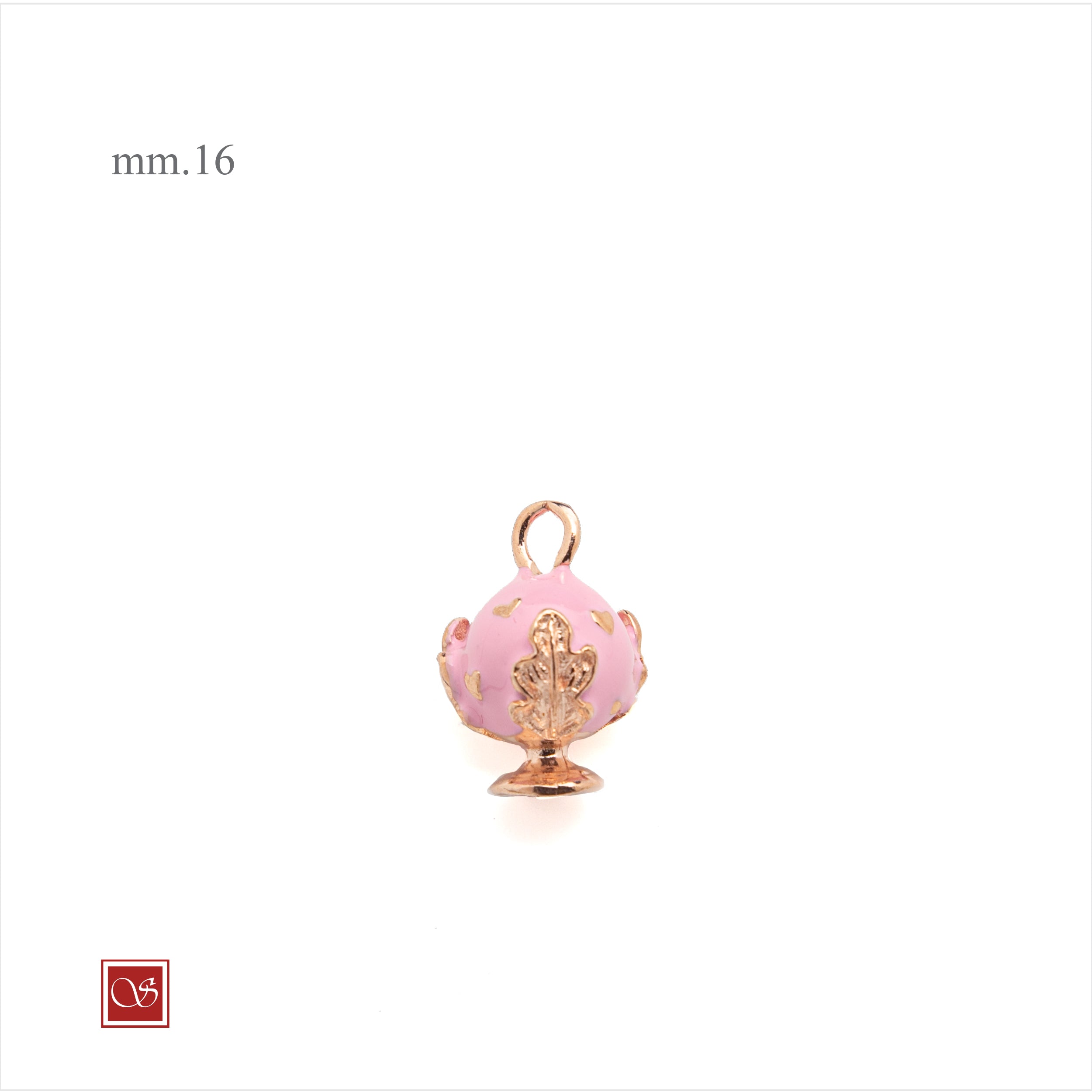 Pomidèfiure - CUORI - con smalti mm.16 - I^ misura