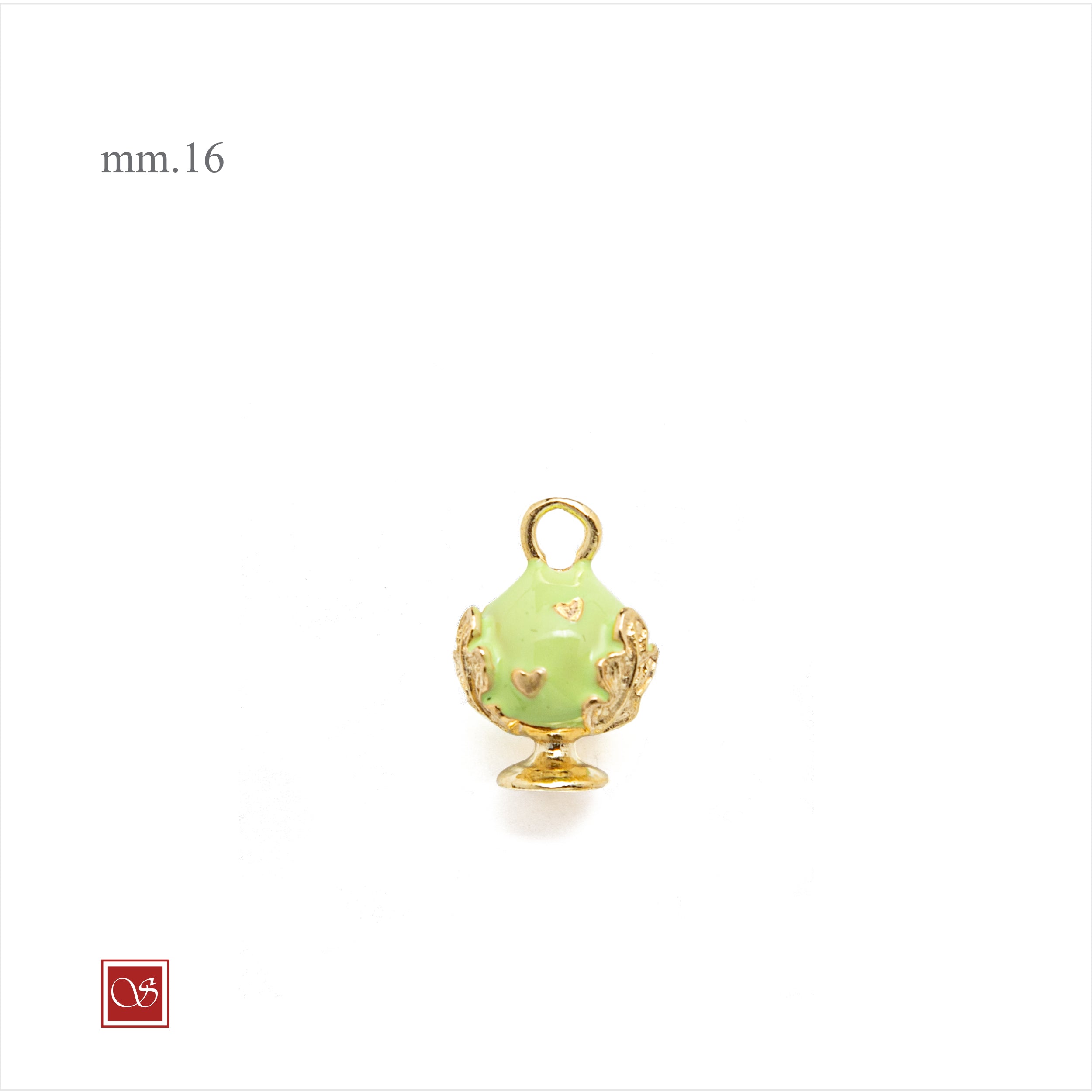 Pomidèfiure - CUORI - con smalti mm.16 - I^ misura