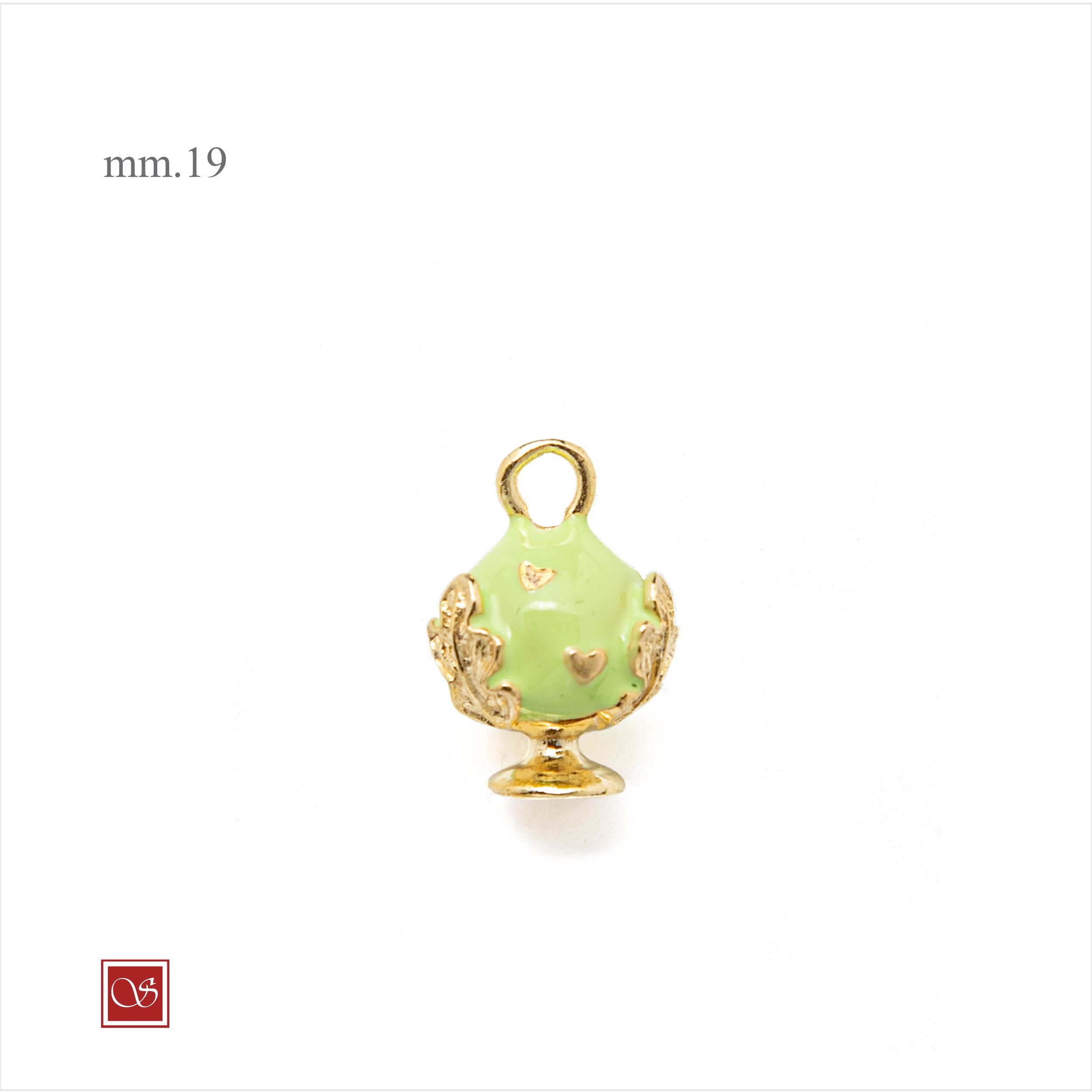 Pomidèfiure - CUORI - con smalti mm.19 - II^ misura