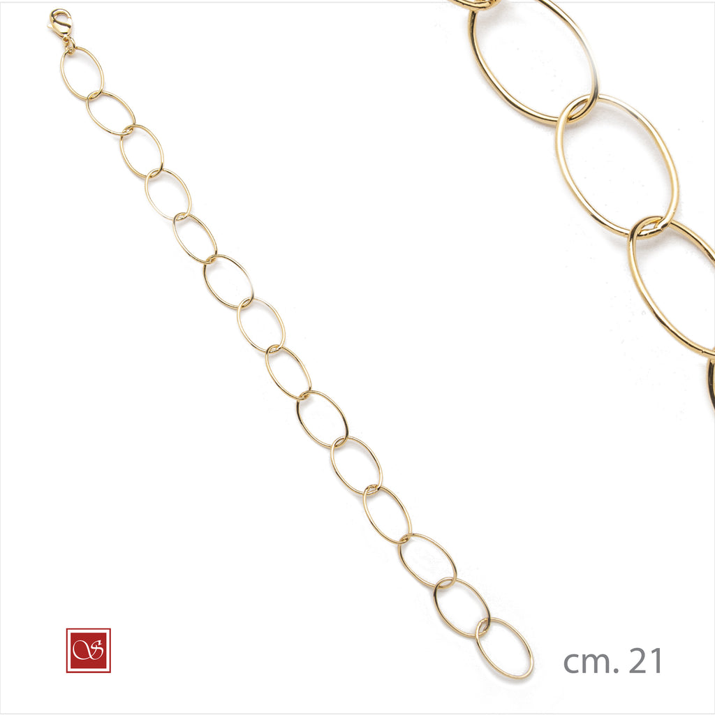 Bracciale rolò media cm.21 dorato - BronzAmante