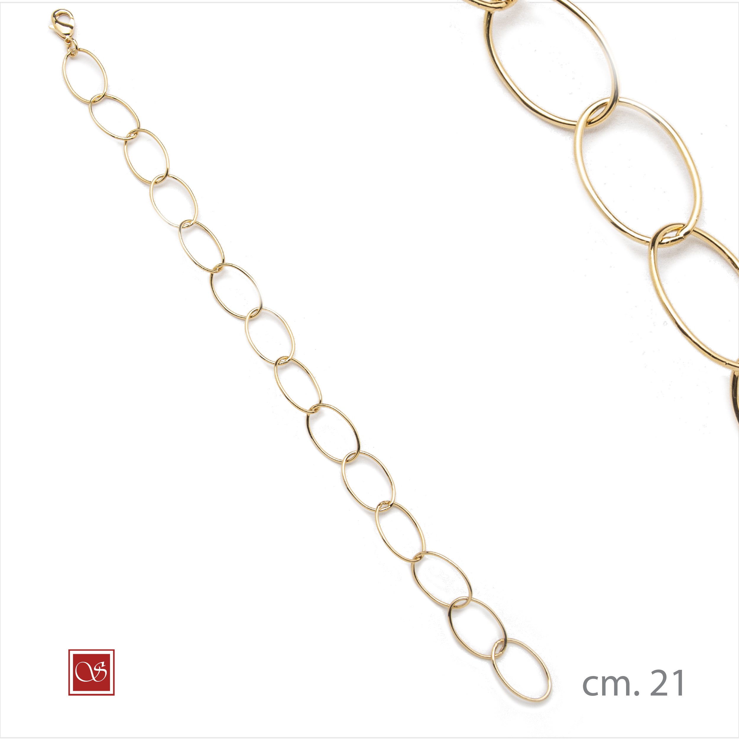 Bracciale rolò media cm.21 dorato - BronzAmante