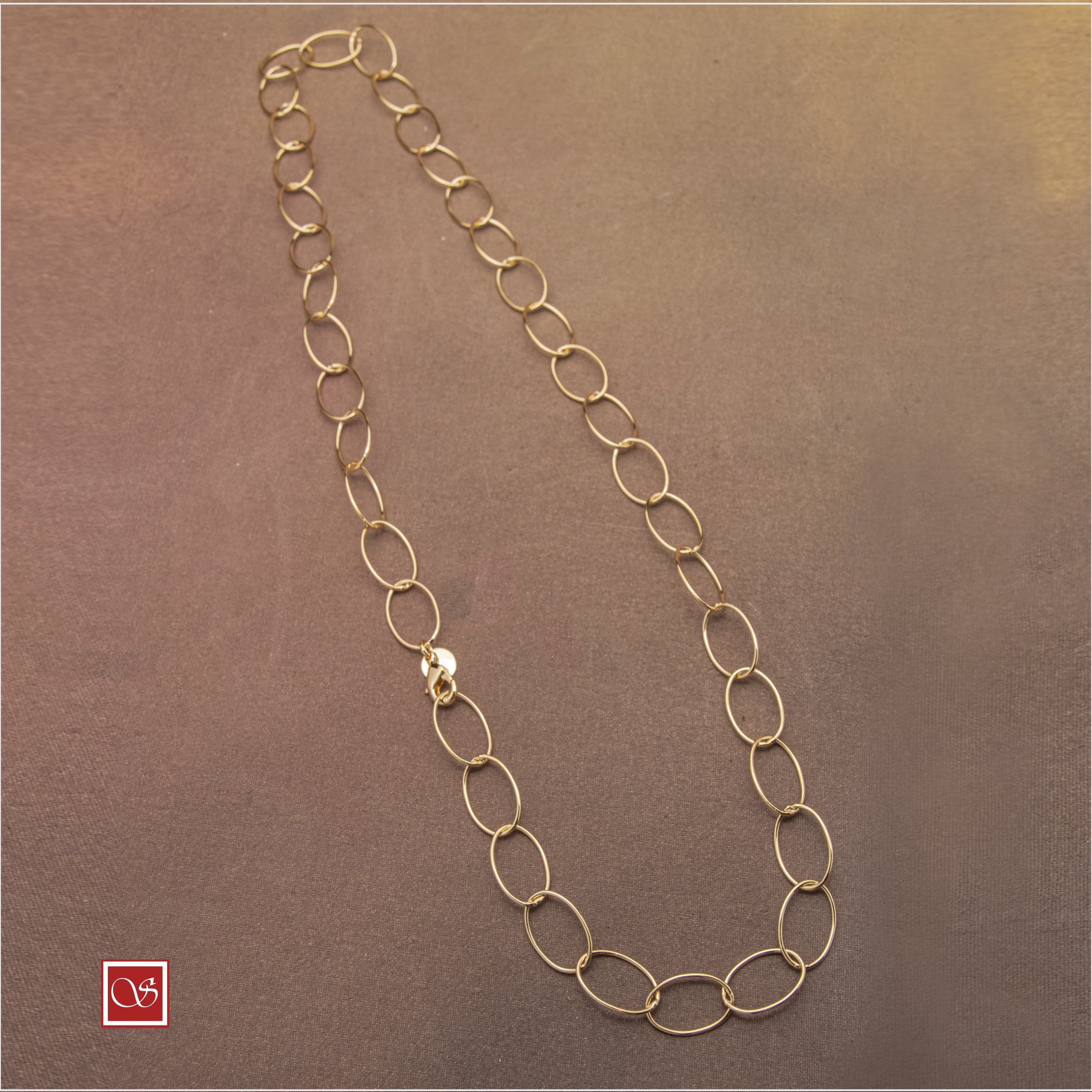 Collana rolò grande cm.60 dorata - BronzAmante