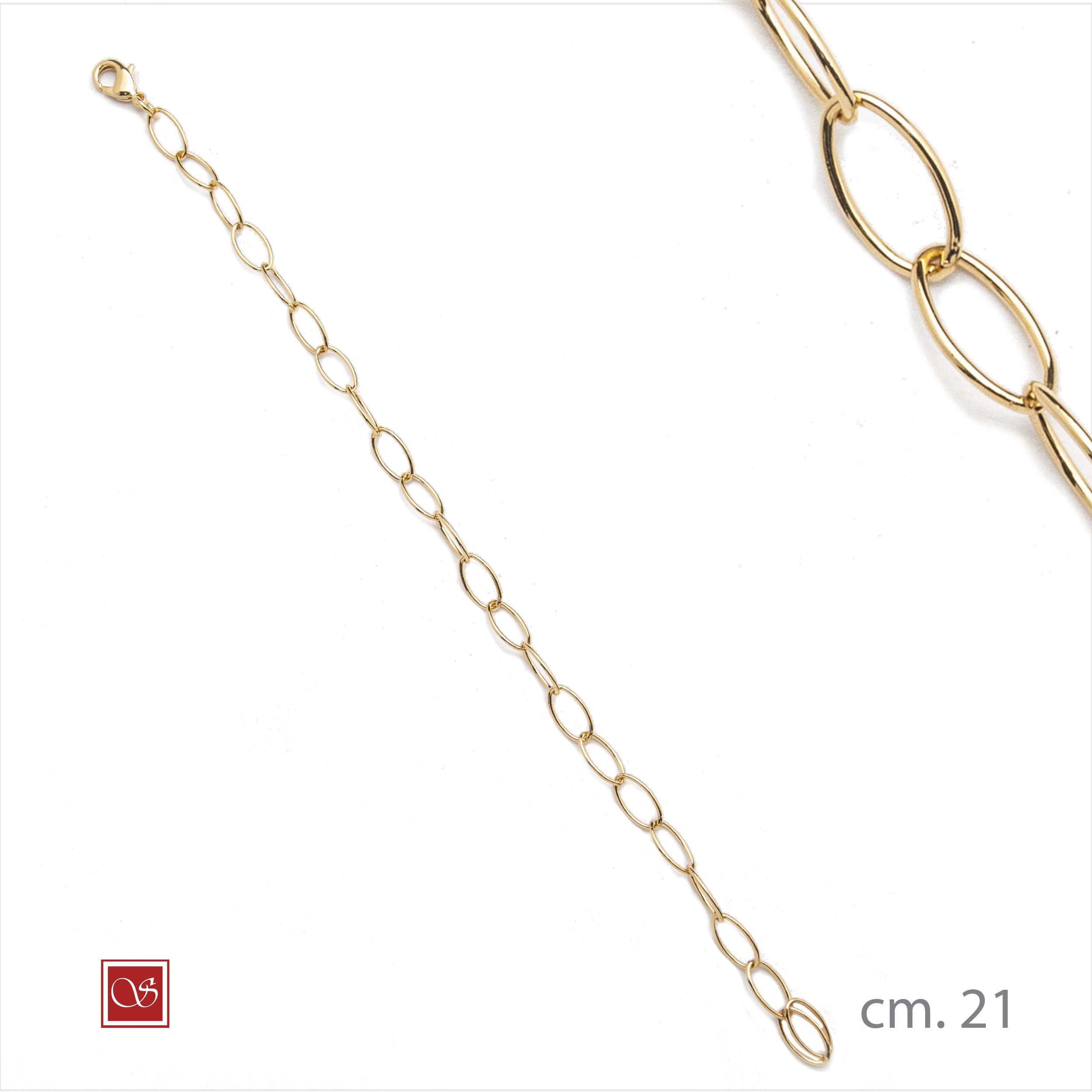 Bracciale rolò piccola cm.21 dorato - BronzAmante