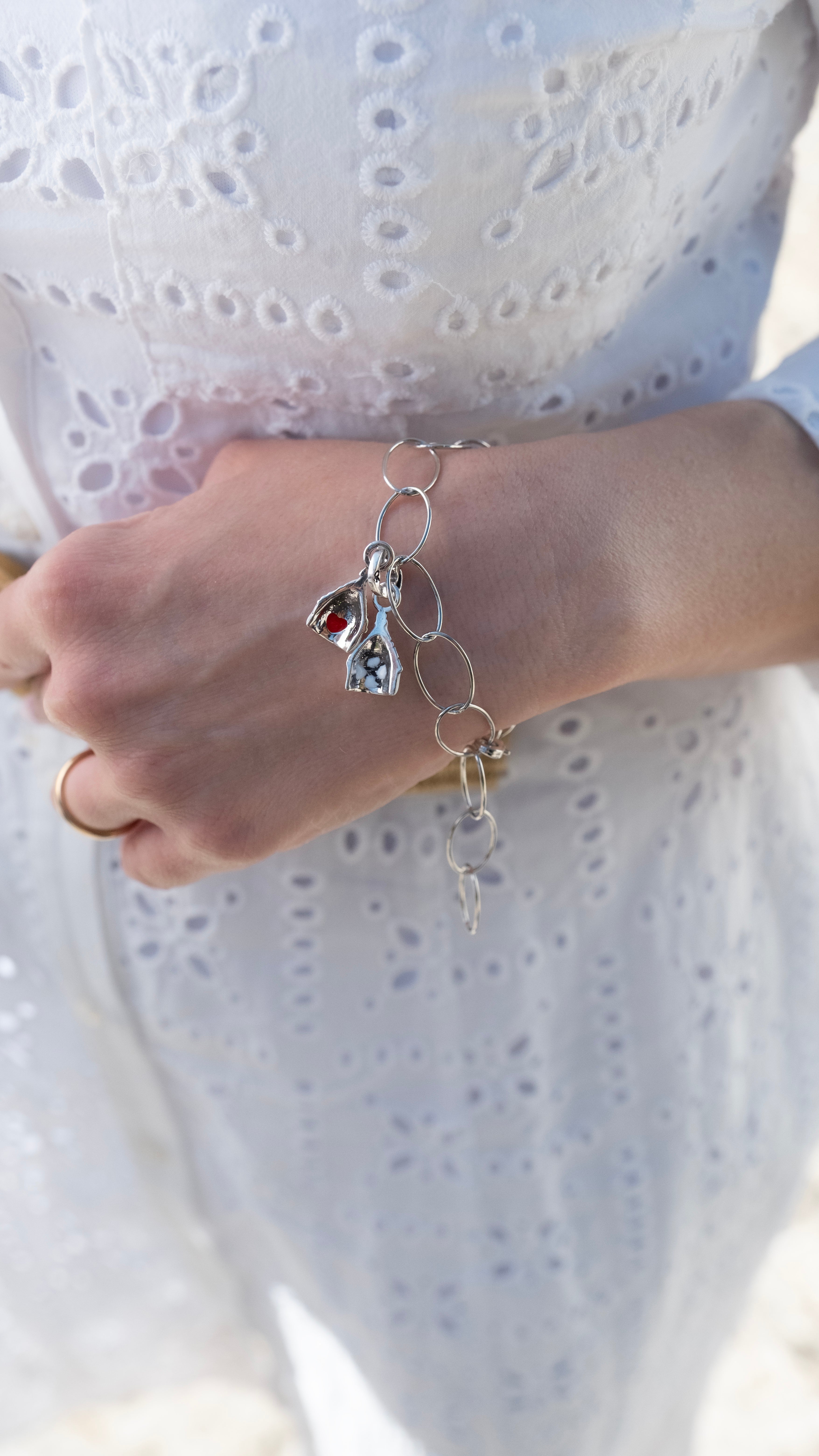 Bracciale rolò media cm.21 rodiato - BronzAmante