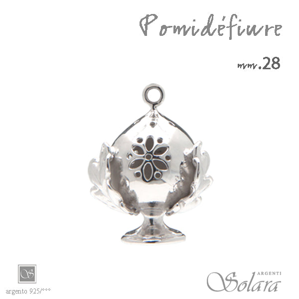 Ciondolo Pomidèfiure Argento per collana - mm.28