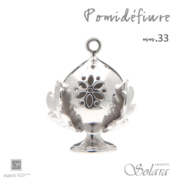 Ciondolo Pomidèfiure Argento per collana - mm.33