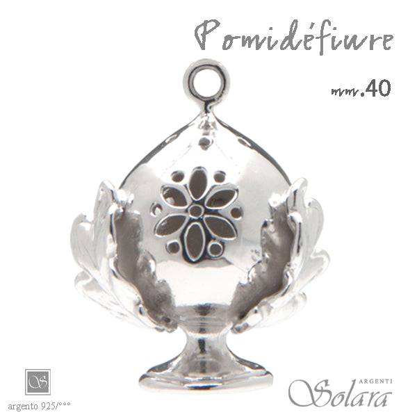 Ciondolo Pomidèfiure Argento per collana - mm.40