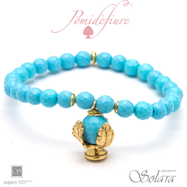 Bracciale linea Pomidèfiure - pasta di Turchese