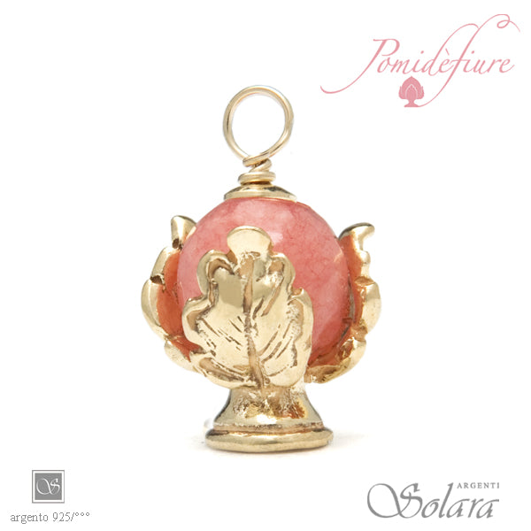 Ciondolo linea Pomidèfiure - Rosa Corallo