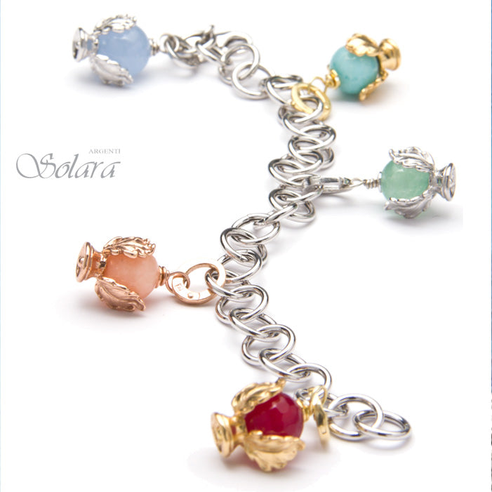 Ciondolo linea Pomidèfiure - Rosa Corallo