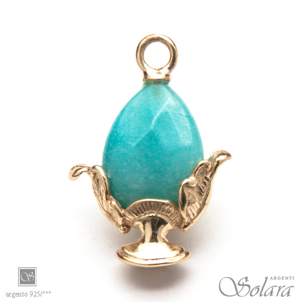 Pomodèfiure - ovale giada celeste