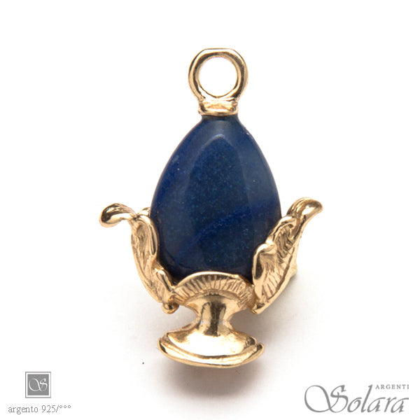 Pomodèfiure - ovale avventurina blu