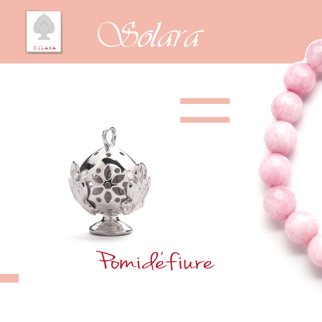 Bracciale CLESSIDRA con giada rosa pesco