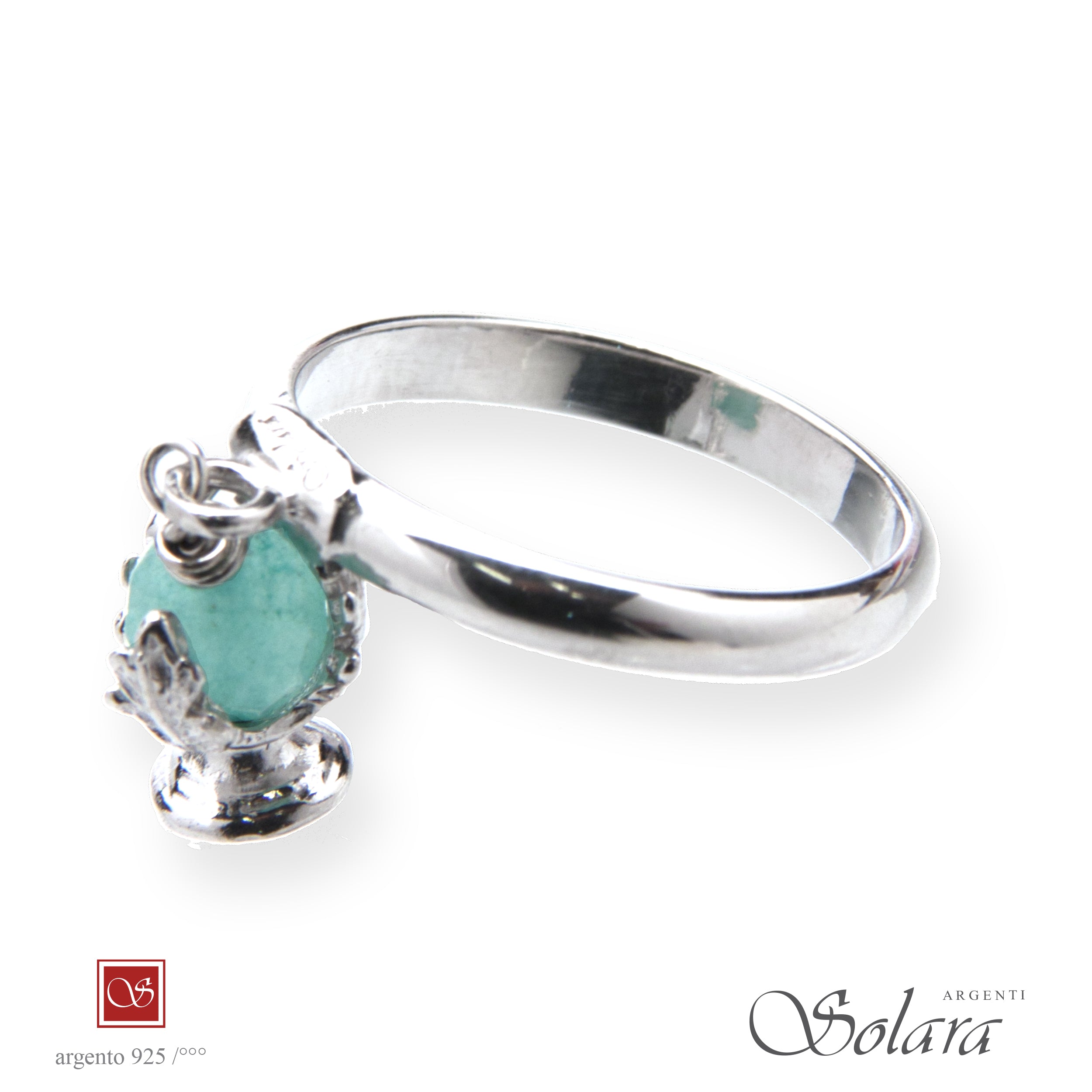 Anello Pomidèfiure Ø mm 14 (quarzo Angelite)