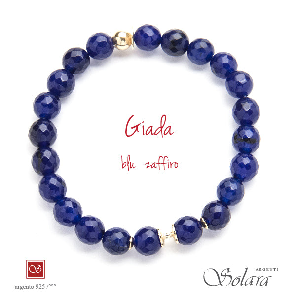 Bracciale CLESSIDRA con giada zaffiro