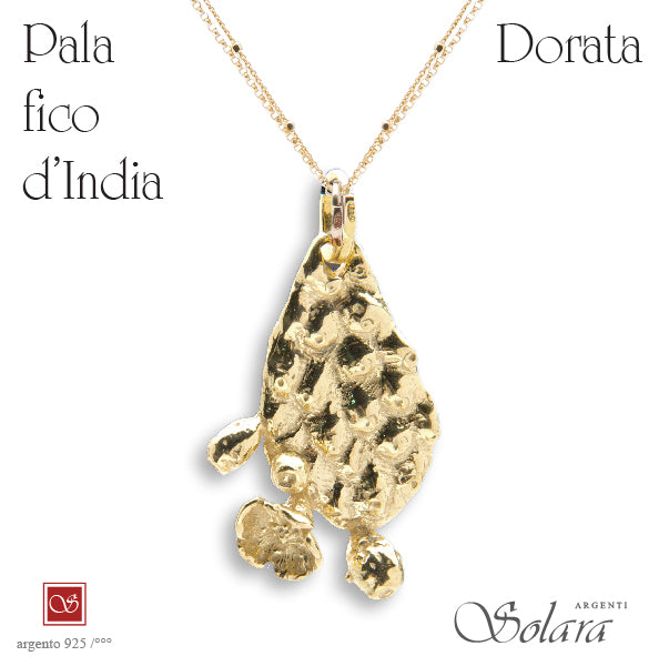 Pala Fico d'India - DORATA (*  non comprende la collana)