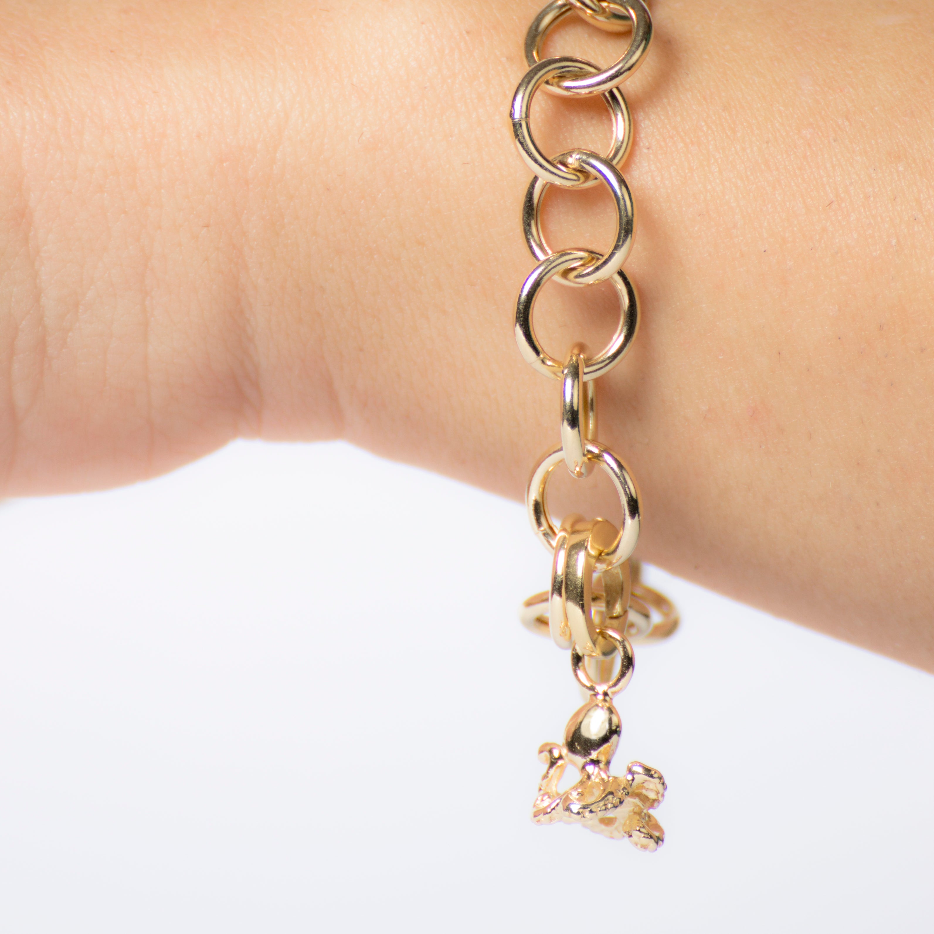 Polpo arricciato - dorato