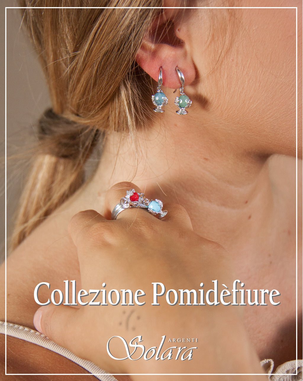 Orecchini con monachina - micro - QUARZO  ANGELITE