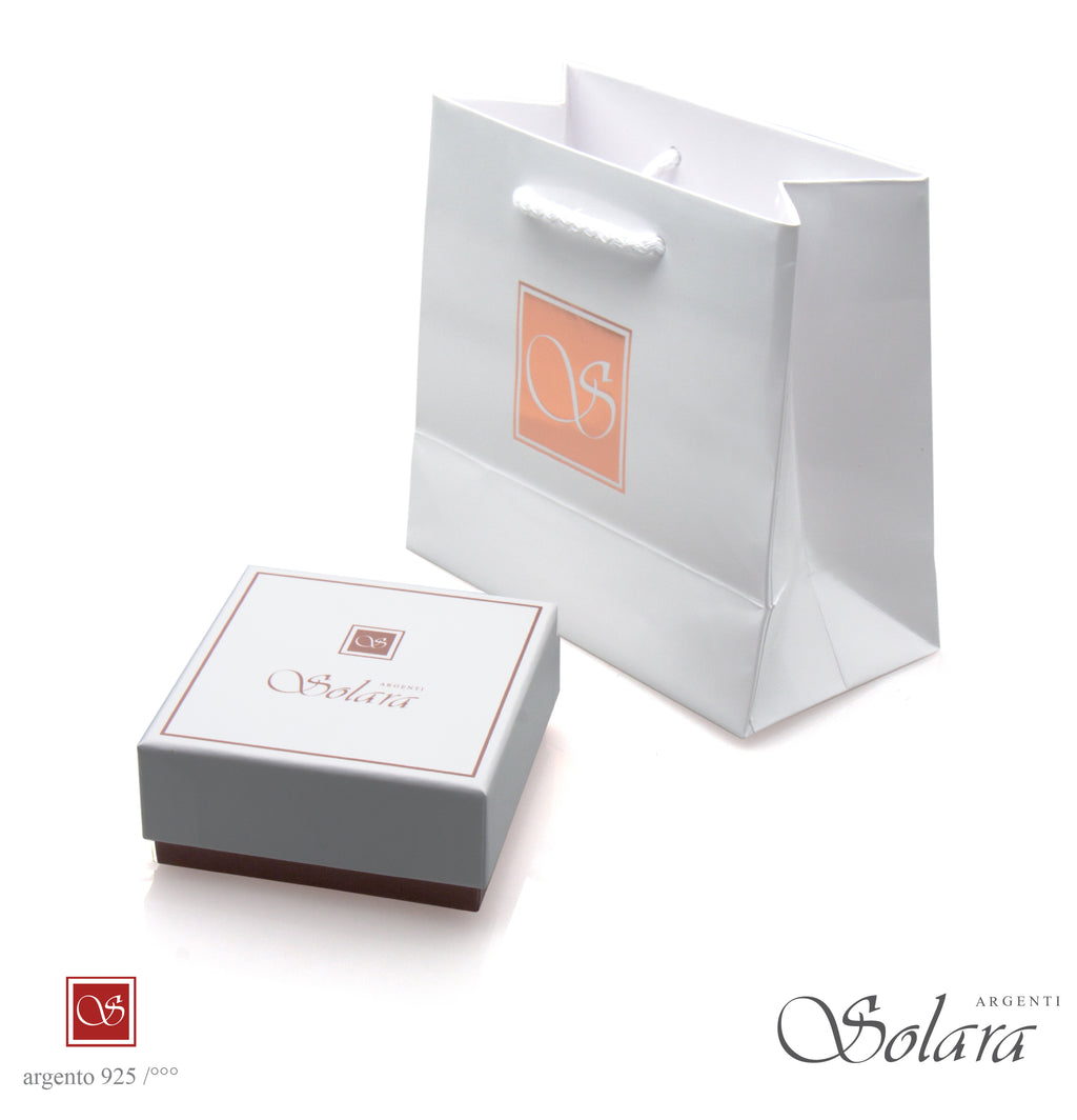 Ciondolo Pomidèfiure Argento con zirconi per collana e bracciale - mm.20