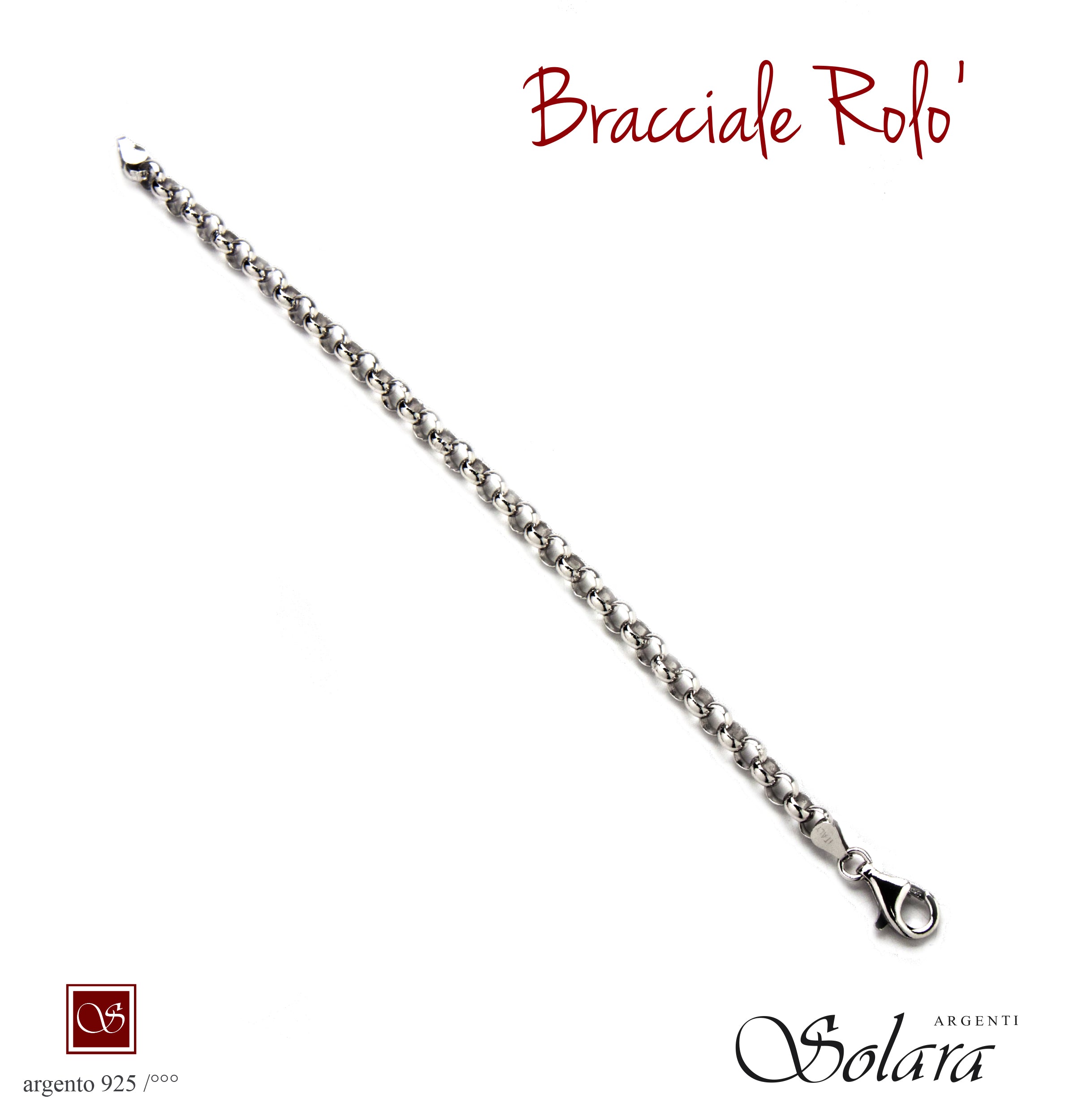 Bracciale ROLO'  925/°°° - mm.6