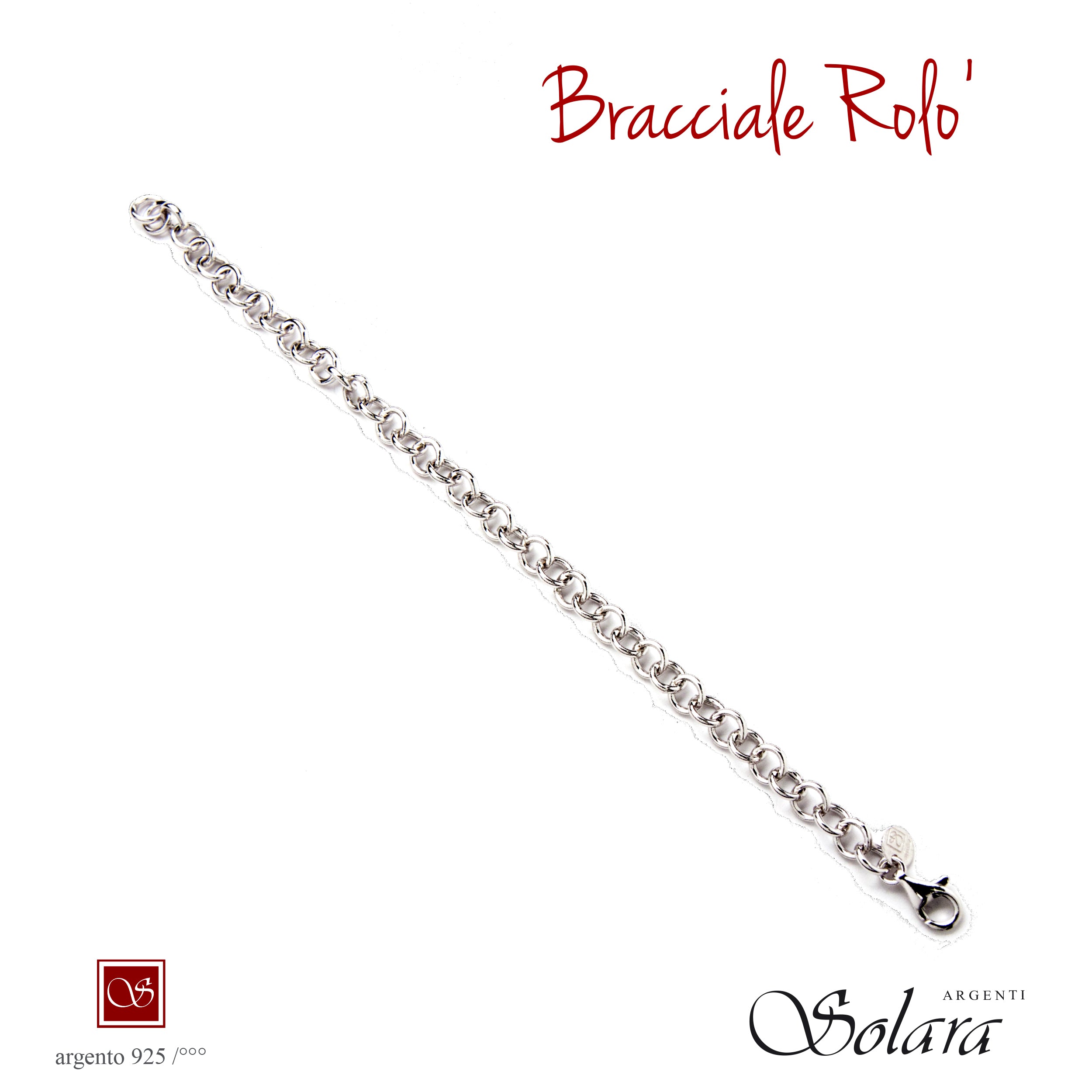 Bracciale ROLO'  925/°°° - mm.7