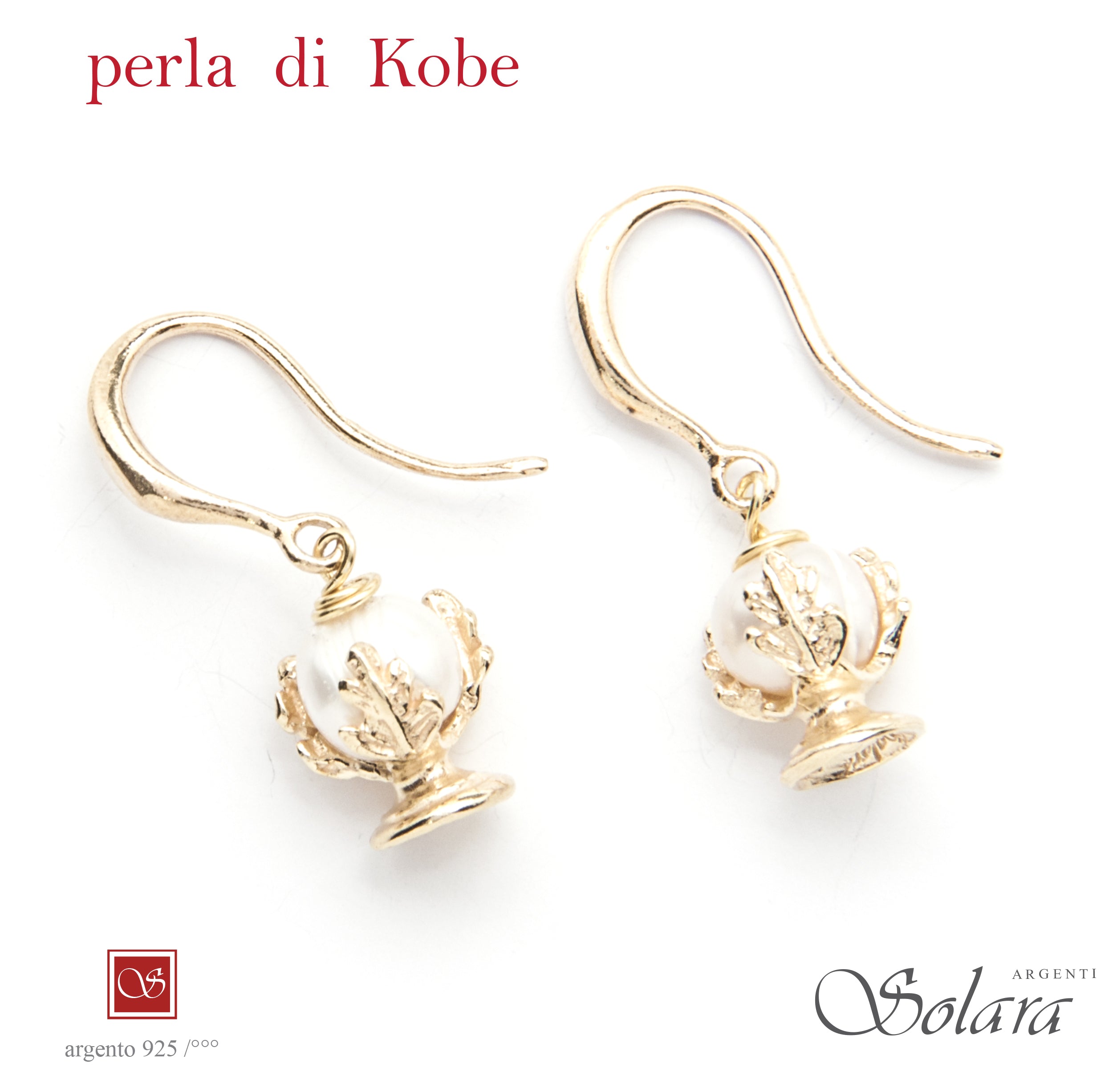 orecchini con monachina - micro- PERLA DI KOBE