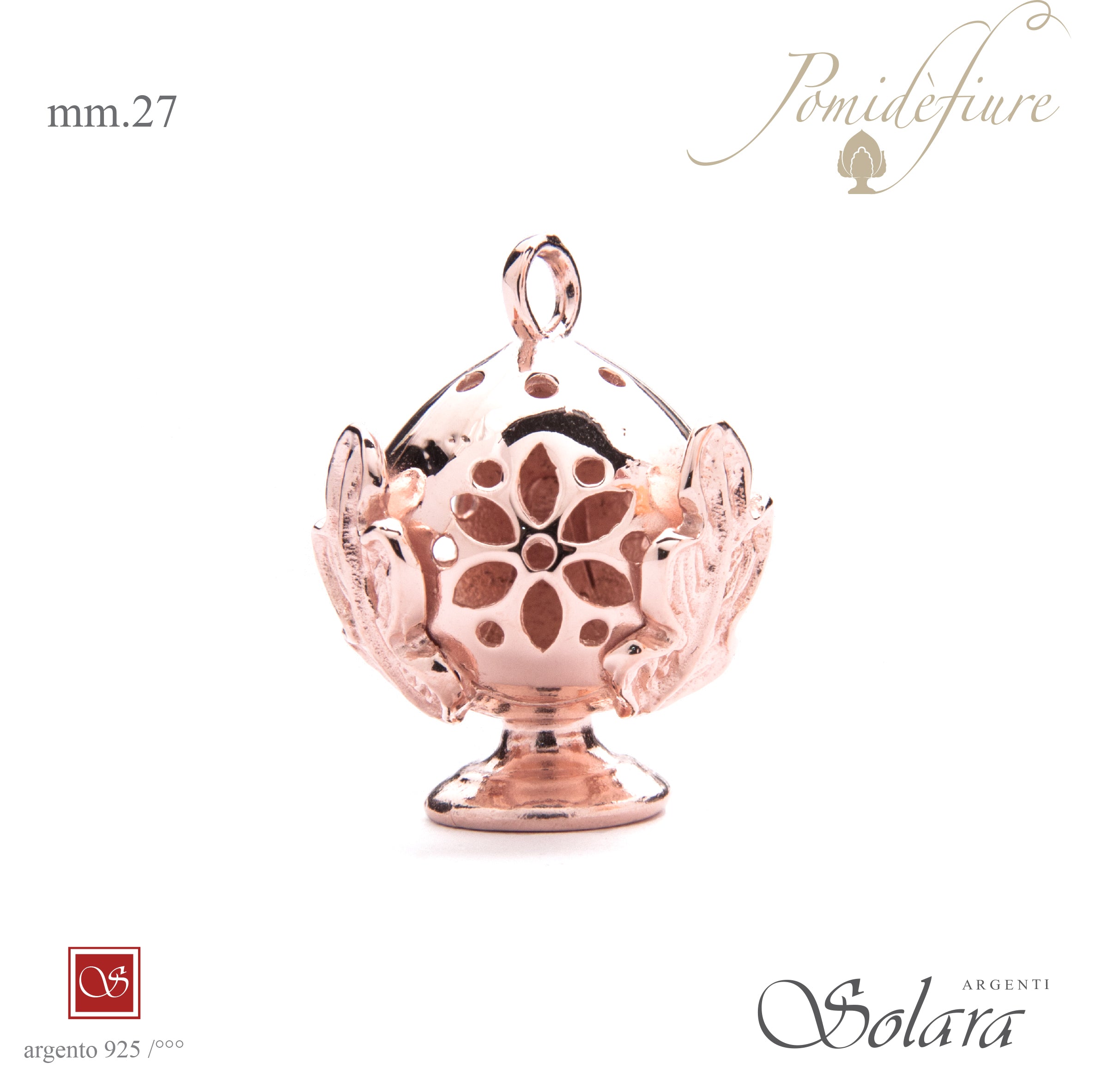 Ciondolo Pomidèfiure Rosè - IV^ mis - mm.27