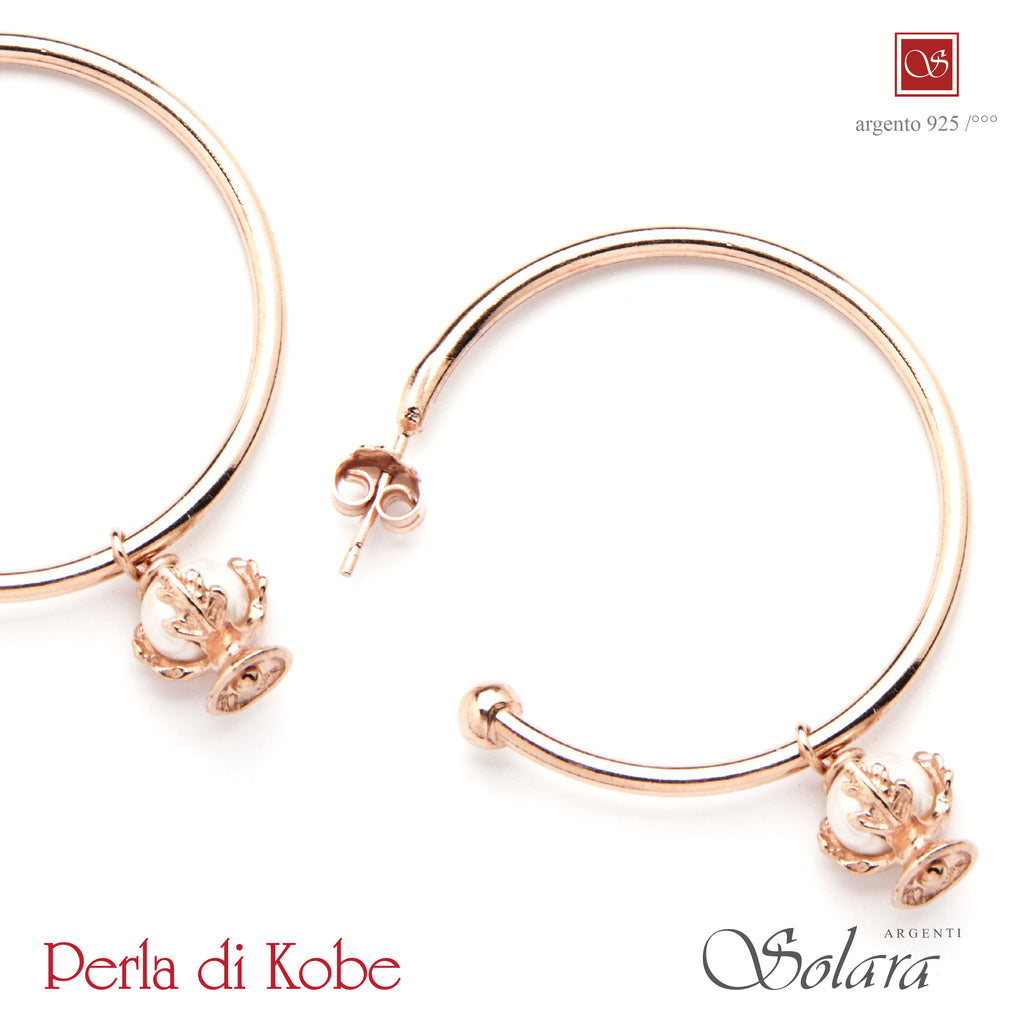 Coppia orecchini con cerchi mm.30 - Pomidéfiure agata colore rubino