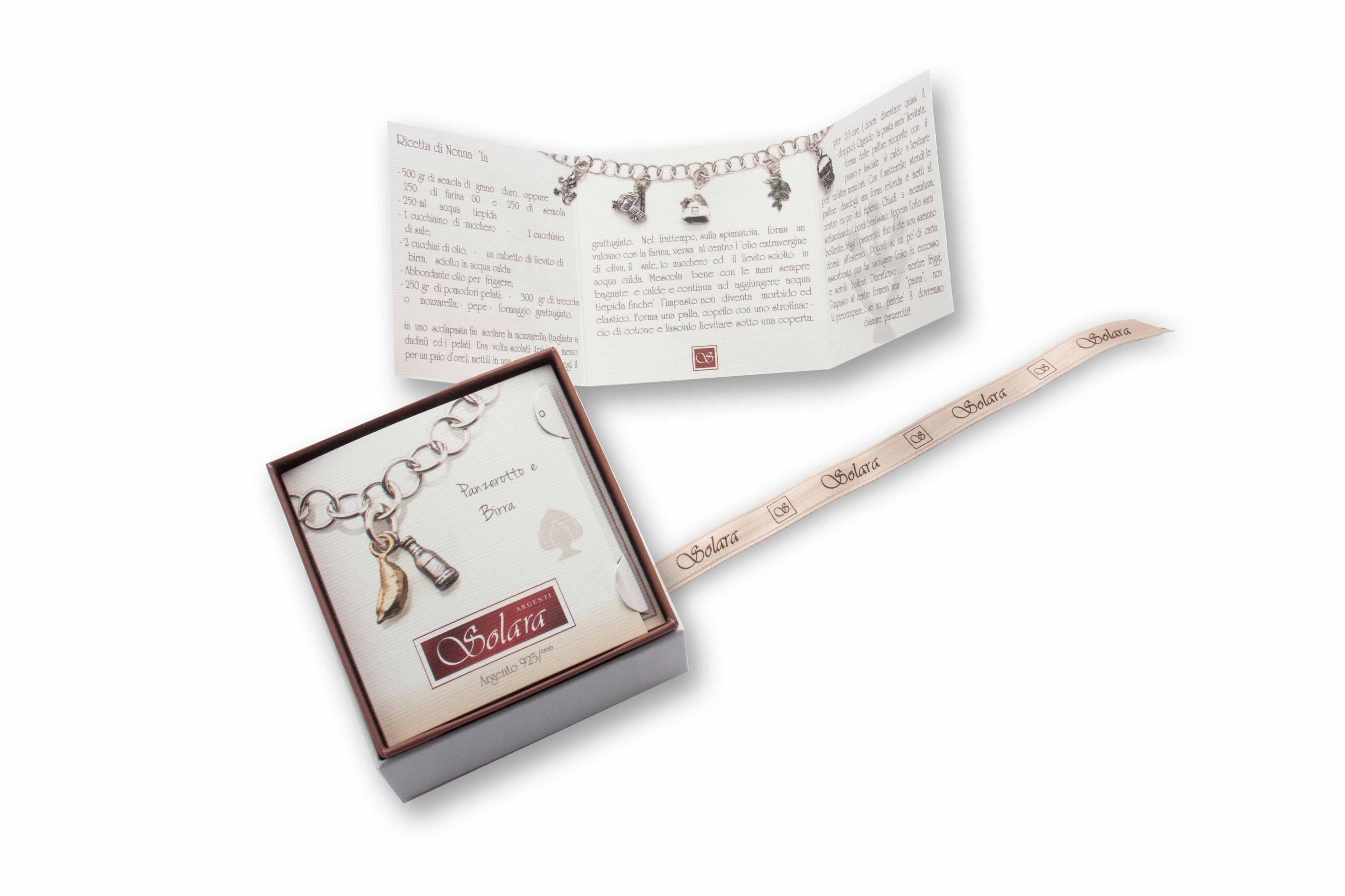 Ciondolo Pomidèfiure dorato - con zirconi rosa - per collana e bracciale - mm.25