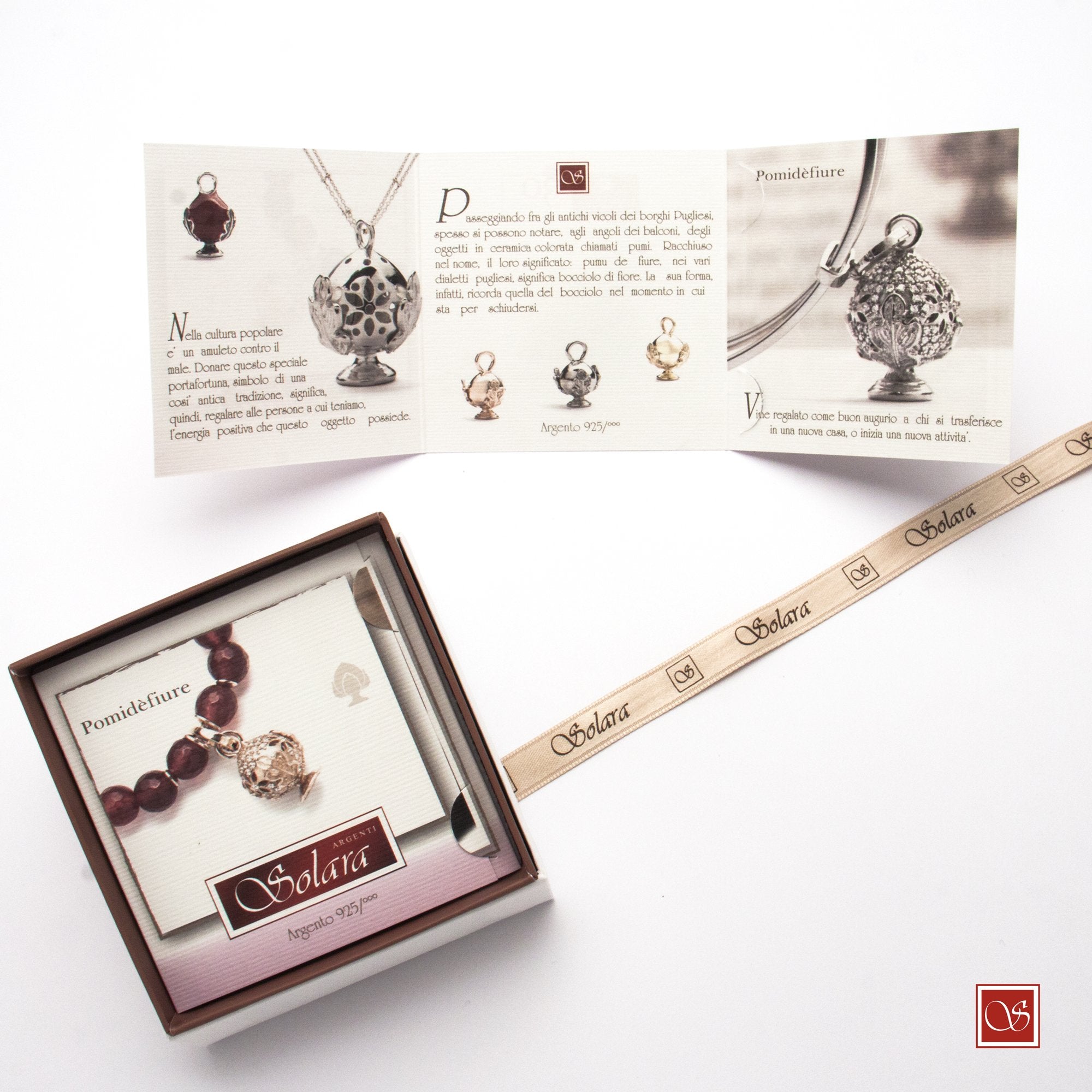 Ciondolo Pomidèfiure traforo Rosè - I^ mis - mm.18