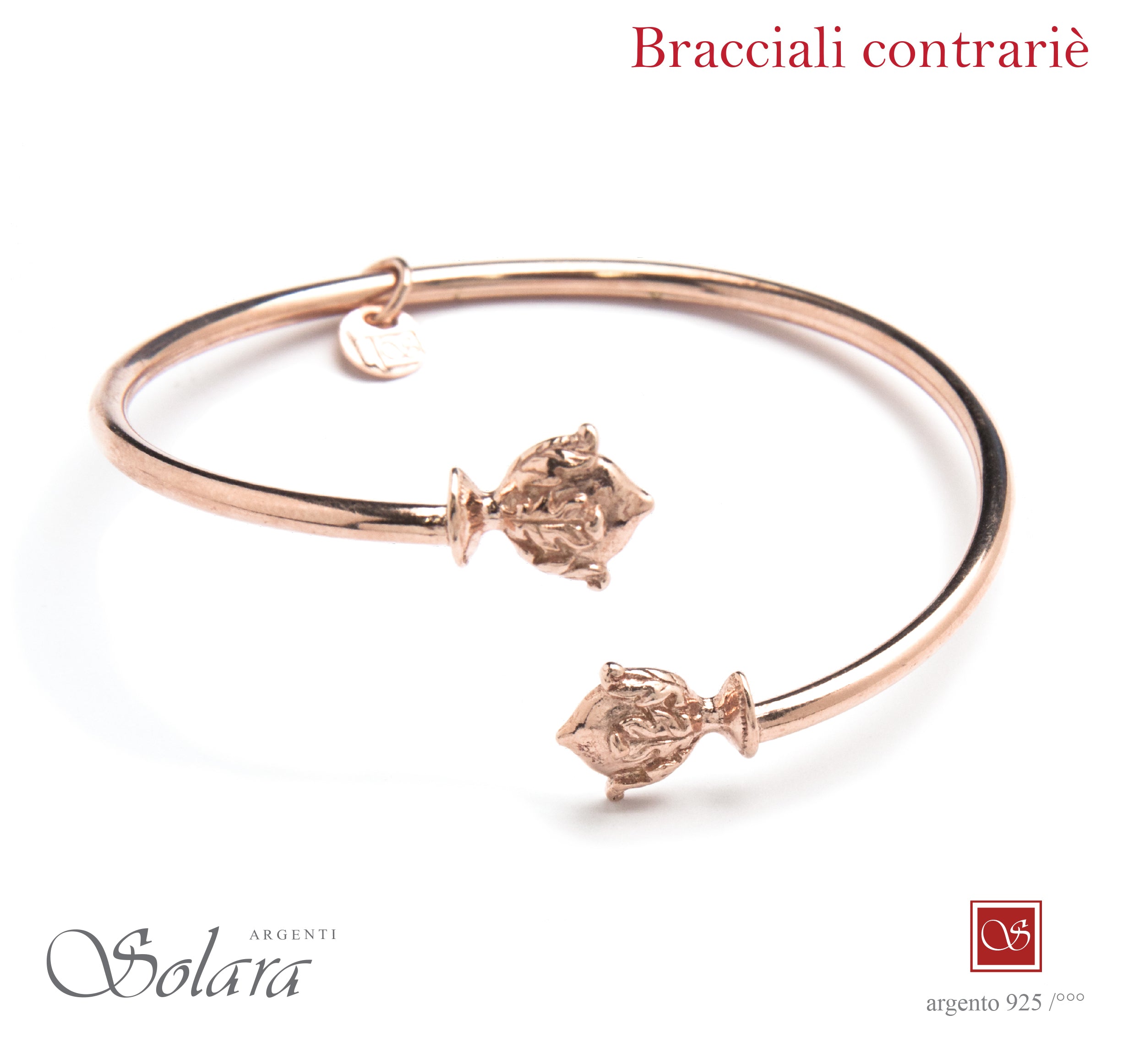Bracciale contrariè Pomidèfiure piatti - rosè