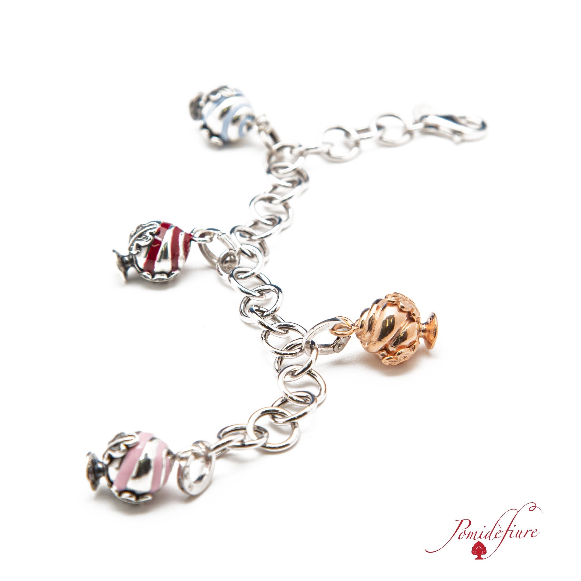 Pomidèfiure II^ misura Torchon - argento rosè