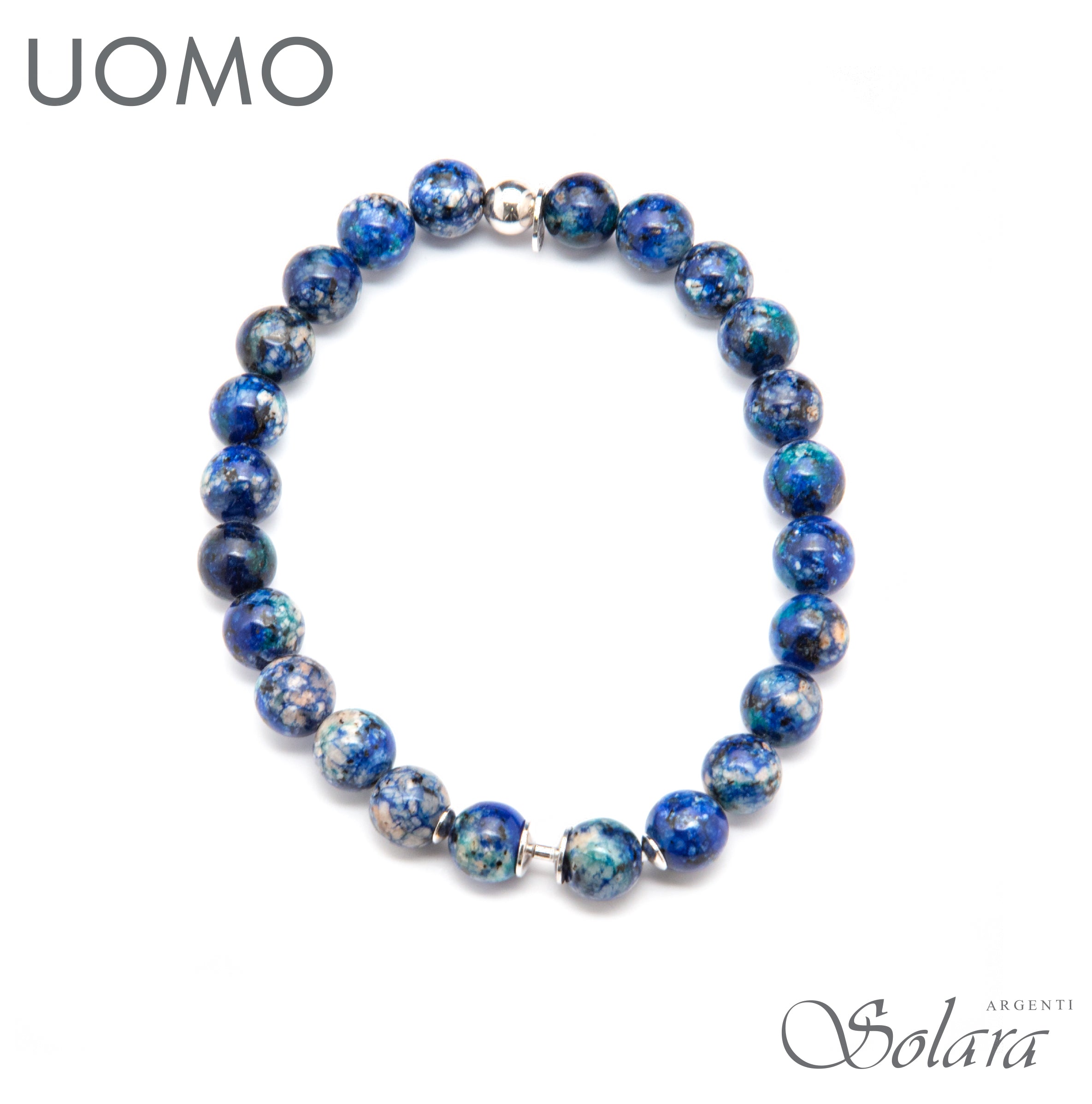 Bracciale CLESSIDRA UOMO - labradorite blu