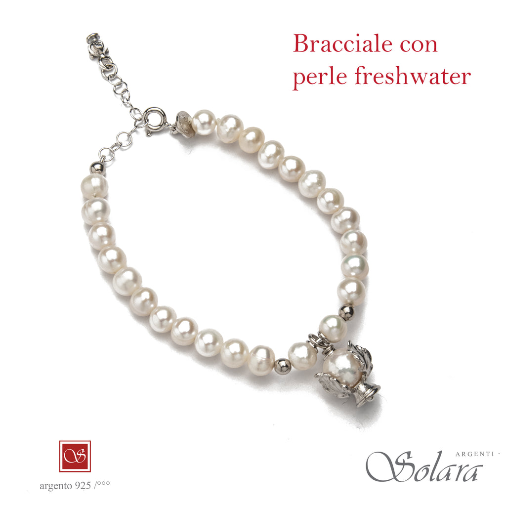 Bracciale Pomidèfiure con perle frehwater