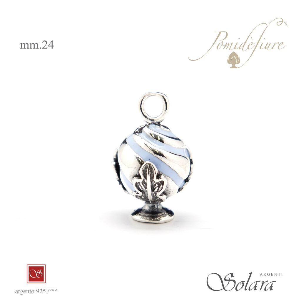 Pomidèfiure II^ misura Torchon - smaltato celeste