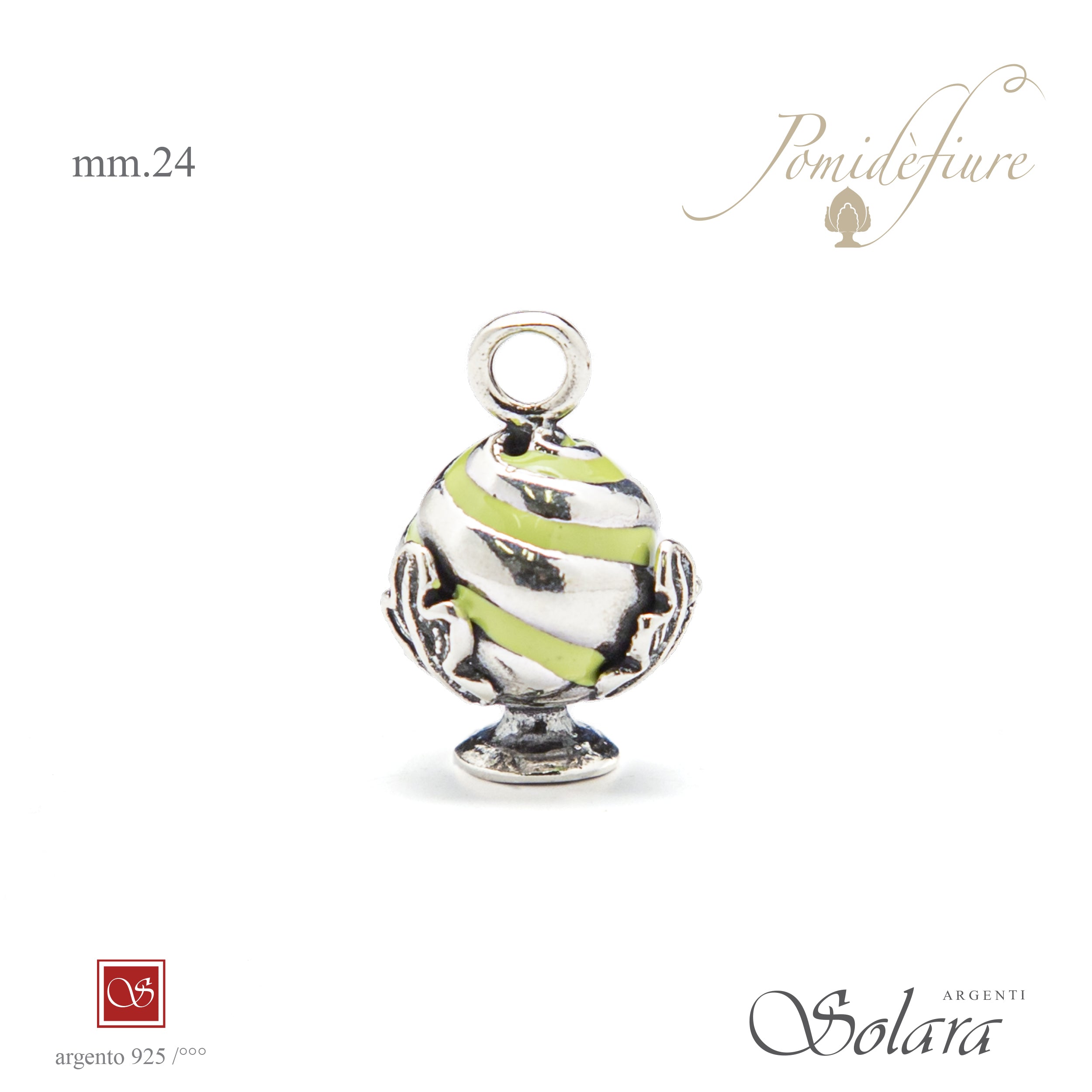 Pomidèfiure II^ misura Torchon - smaltato verde