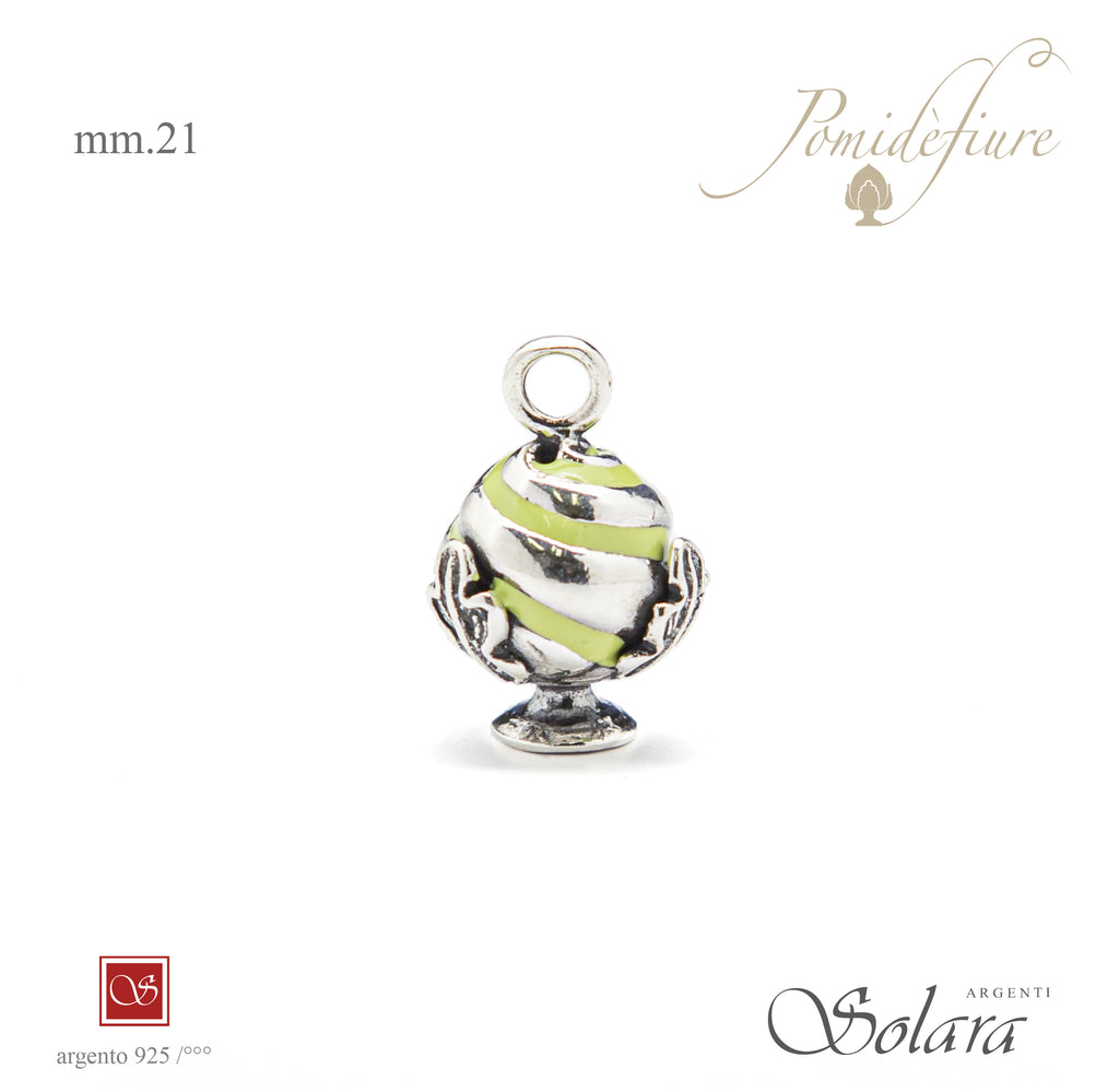 Pomidèfiure I^ misura Torchon - smaltato verde