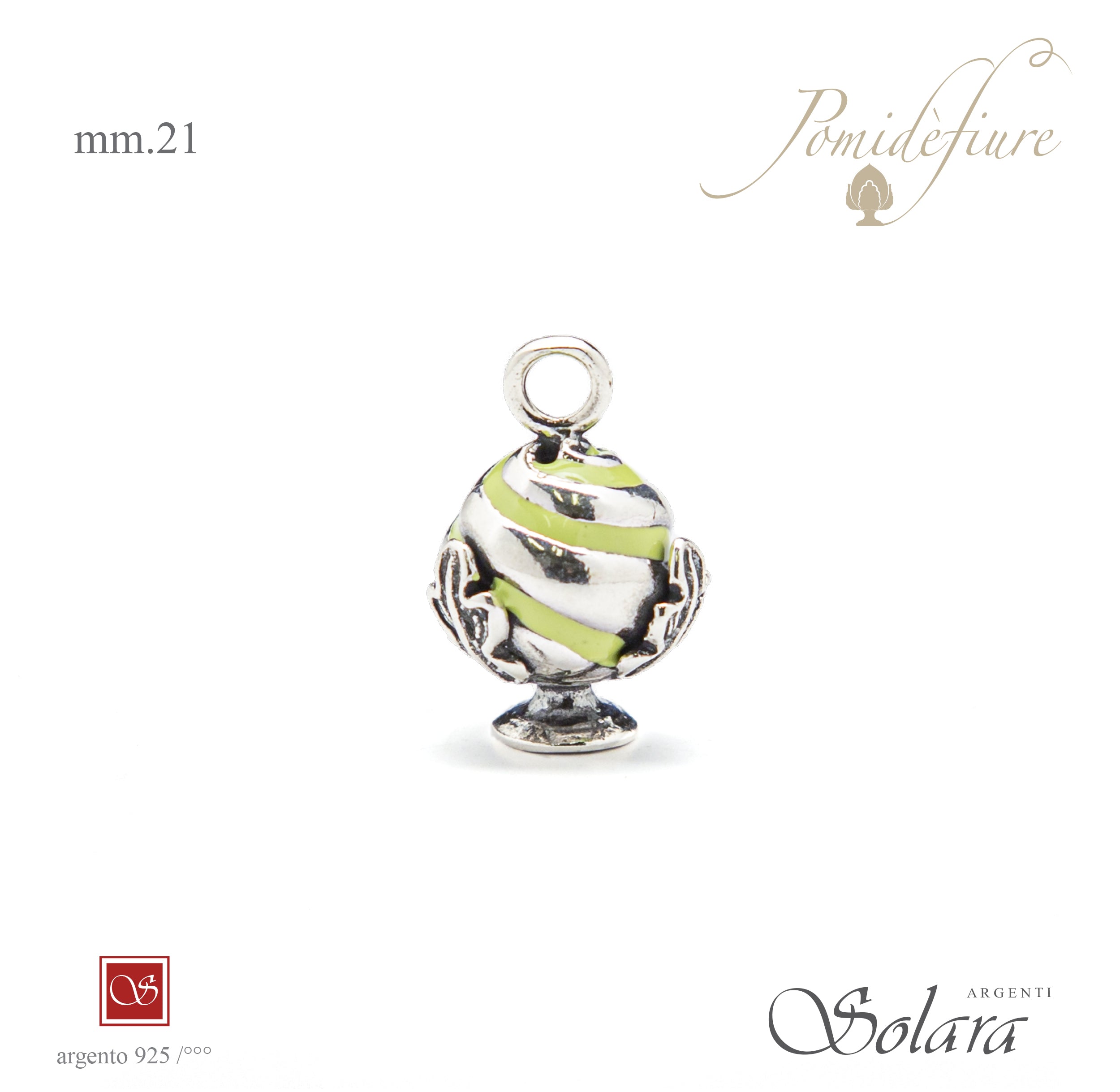 Pomidèfiure I^ misura Torchon - smaltato verde