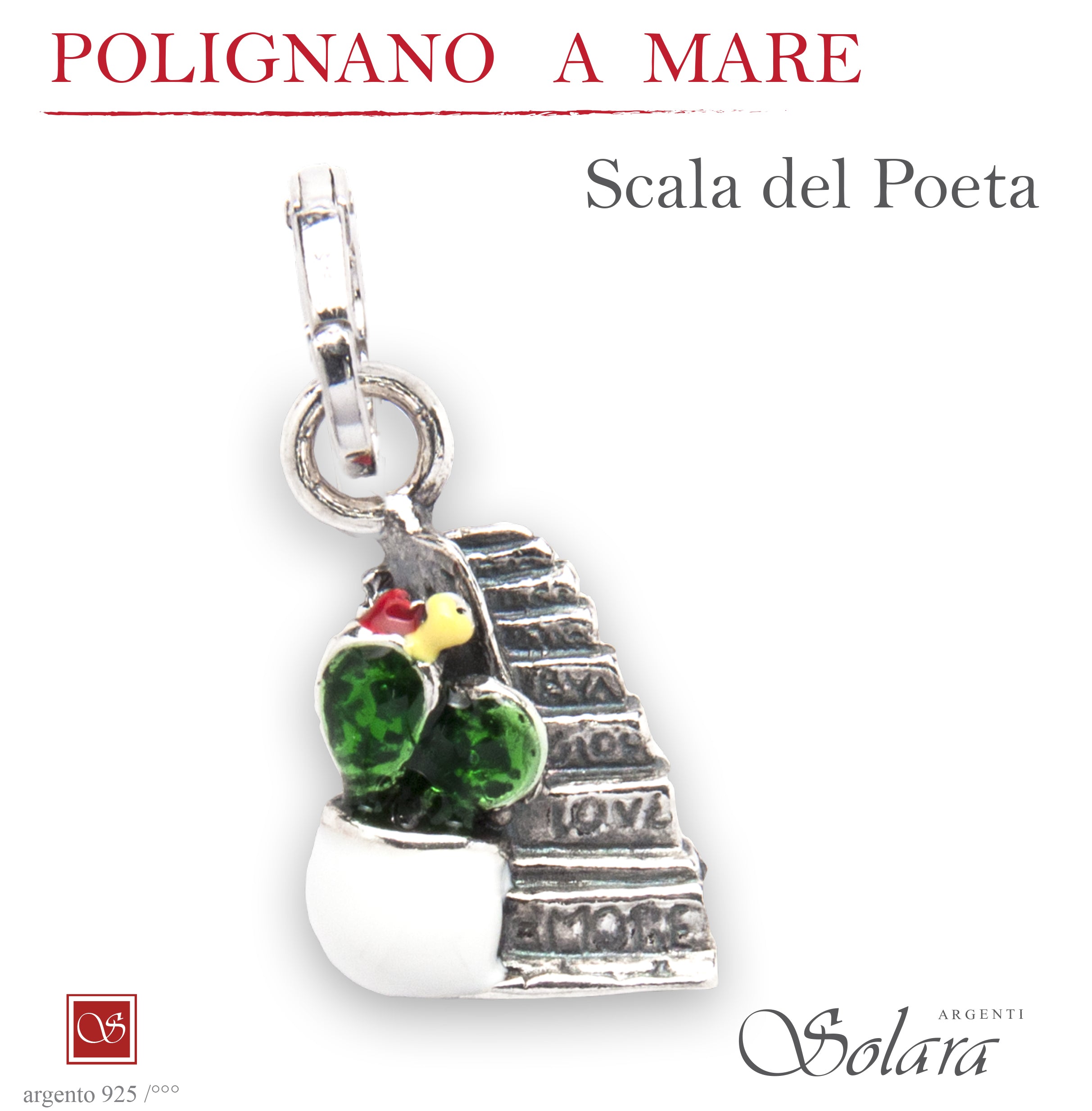 Polignano a Mare - Scala del Poeta - smaltato verde