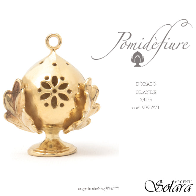 Ciondoli Pomidèfiure Dorato per collana