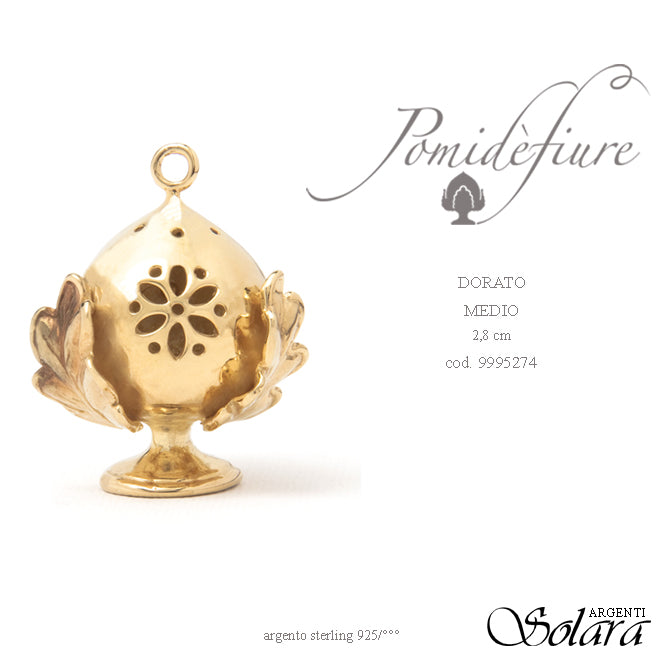 Ciondoli Pomidèfiure Dorato per collana