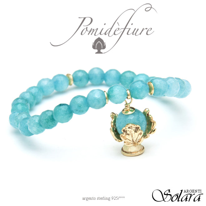 Bracciale linea Pomidèfiure - Giada Turchese